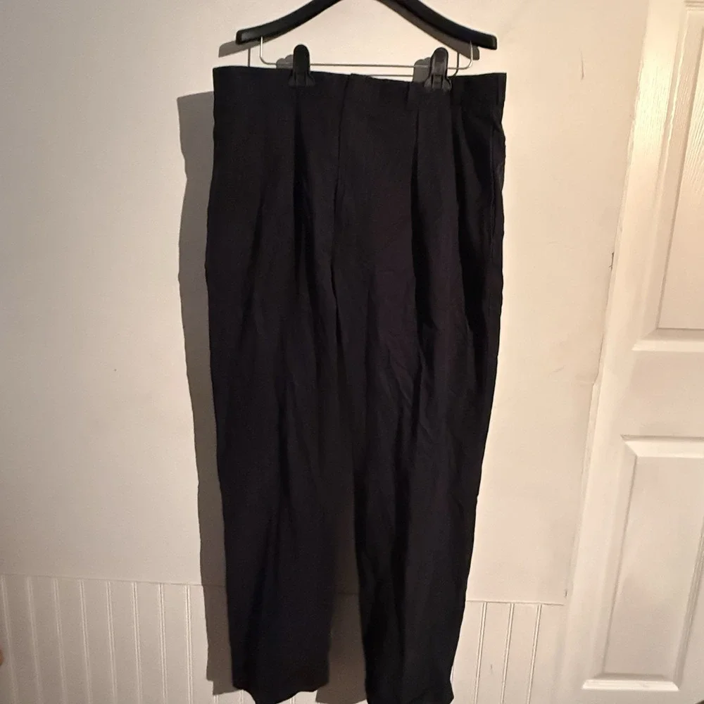 Polo Ralph Lauren Silk Cotton Navy Blue Chino Dress Pant‎ Mens 38x30